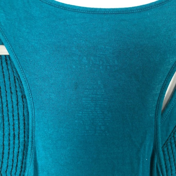 Miley Cyrus x Max Azria blue sequin bow racerback - Picture 4 of 4